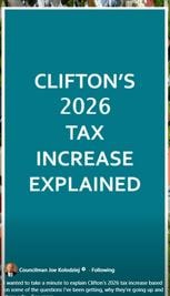 Clifton's 2026 Tax Increase Explained