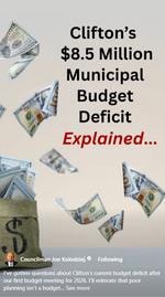 Clifton's $8.5 Million Municipal Budget Deficit Explained