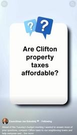 Are Clifton property taxes affordable?