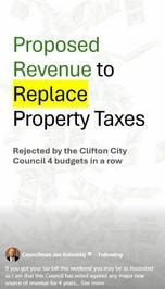 Proposed Revenue to Replace Property Taxes