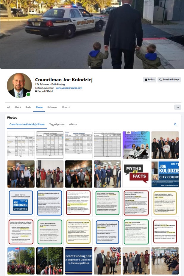 Councilman Joe Kolodziej on Facebook — click to visit the page